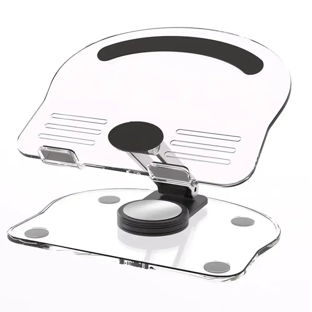 Universal Foldable Mobile Phone Holder 360 Degree Rotating Swivel Tablet Riser Anti Slip Height Adjustable for iPad/iPhone Stand Oasis Select black