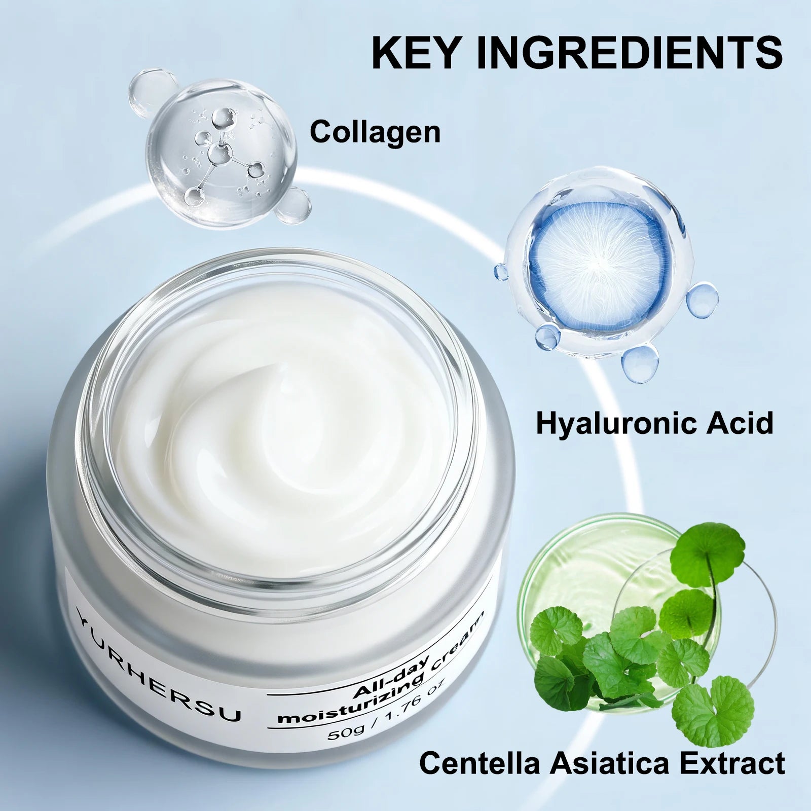 Hyaluronic Acid All Day Moisturizing Face Cream – 50g Face Moisturizing Cream Oasis Select