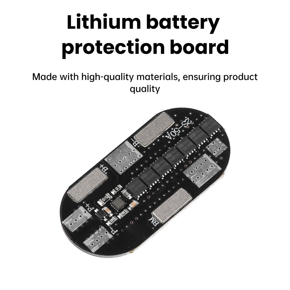 BMS 2S 50A High-current 3.7V Li-ion Lithium Battery Charger Protection Board With Balance For 21700 Battery Power Tools Oasis Select