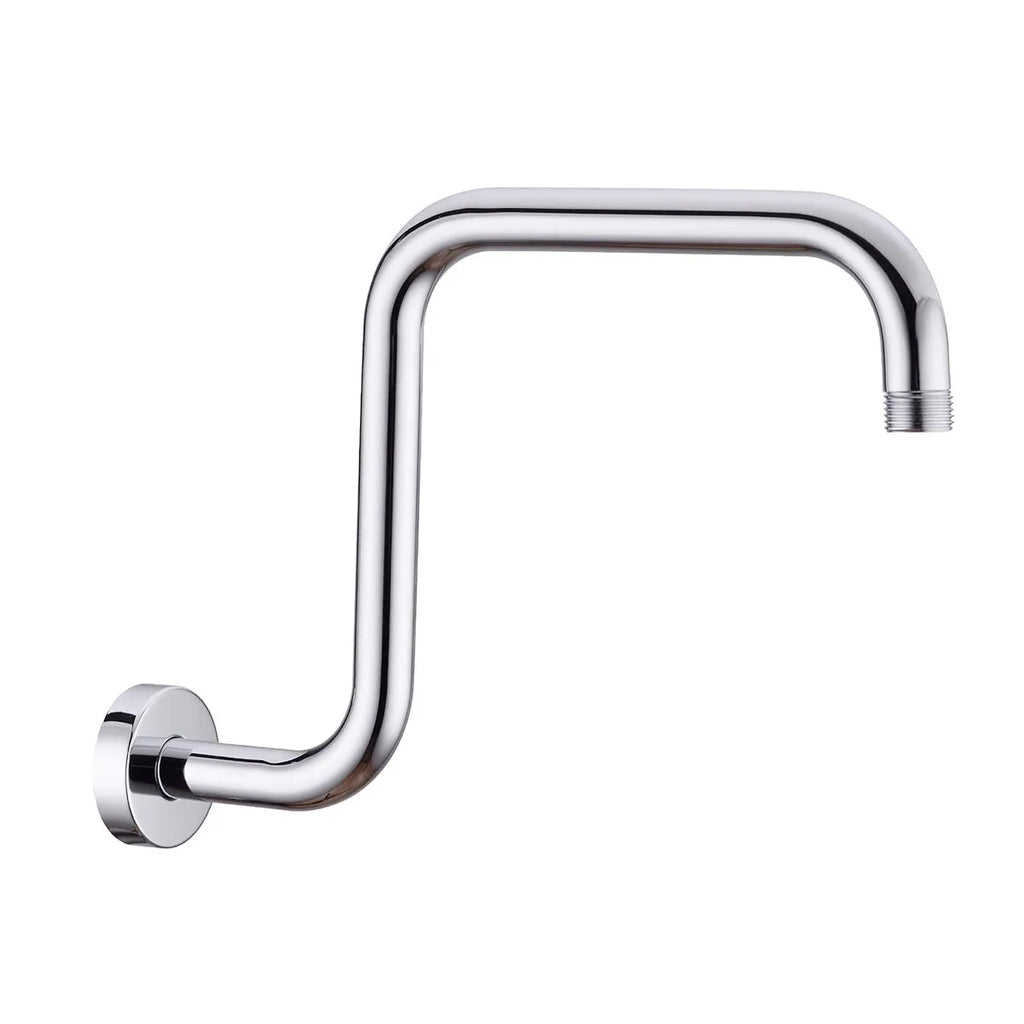 Wall Shower Head Pipe Arm Stainless Steel Shower Head Rainfall Tube Riser Extension Bracket for Bathroom Hardware Accessories Oasis Select SILVER