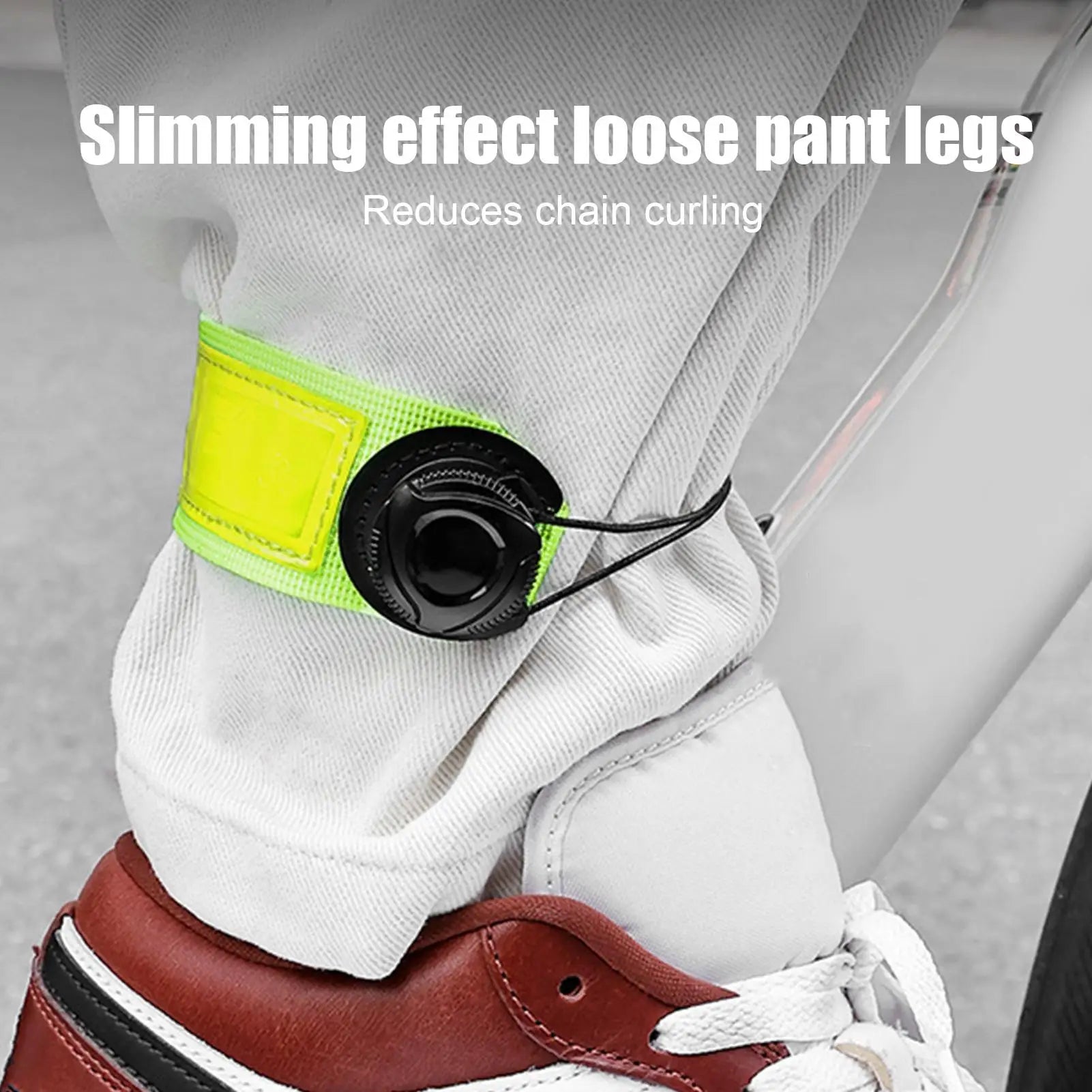 Reflective Cycling Ankle Straps – Adjustable Bike Pant Leg Bands