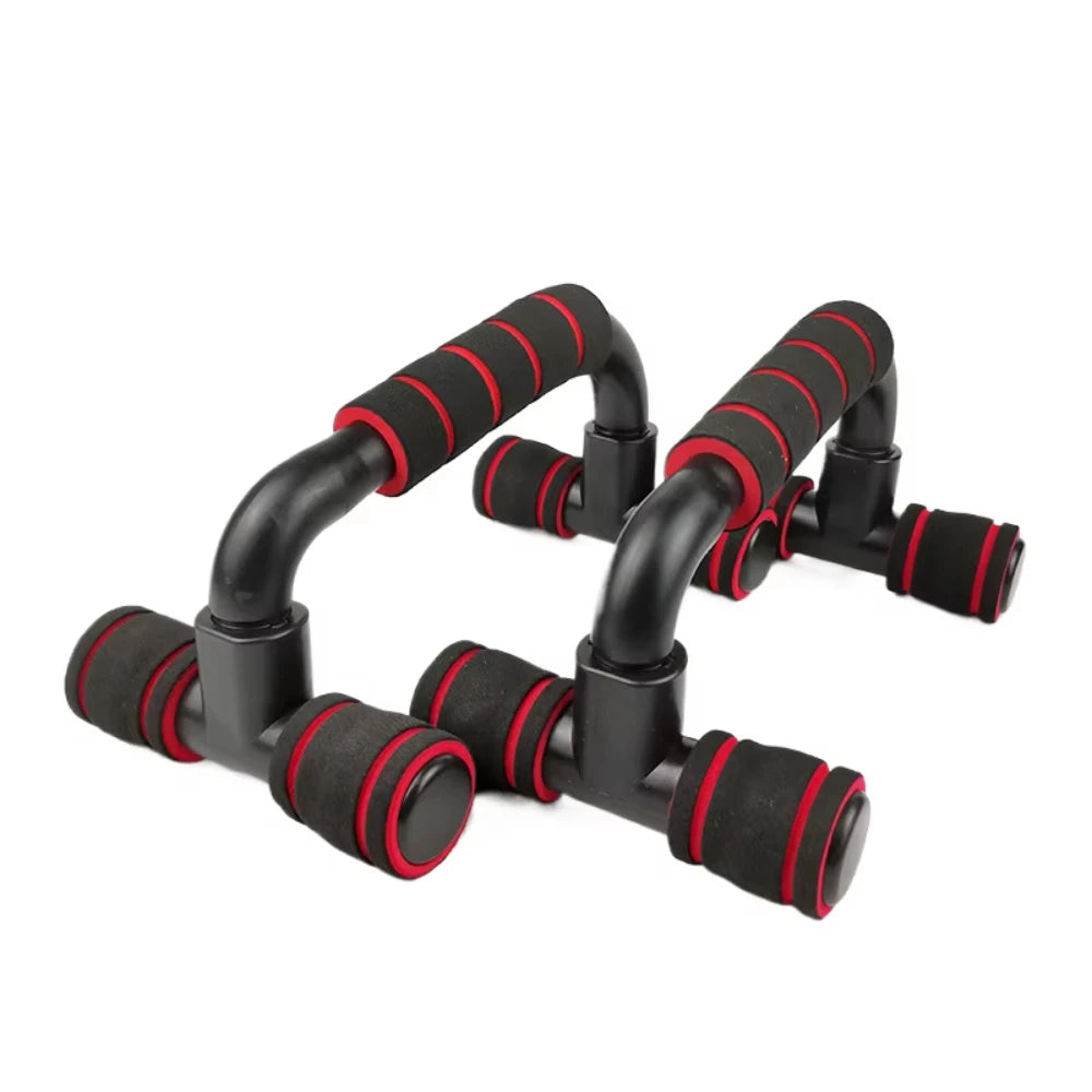 Non-Slip Push Up H-Shaped Support Bar Stand Home Fitness Power Rack Gym Handles Pushup Bars Exercise Arm Chest Muscle Training Oasis Select Red