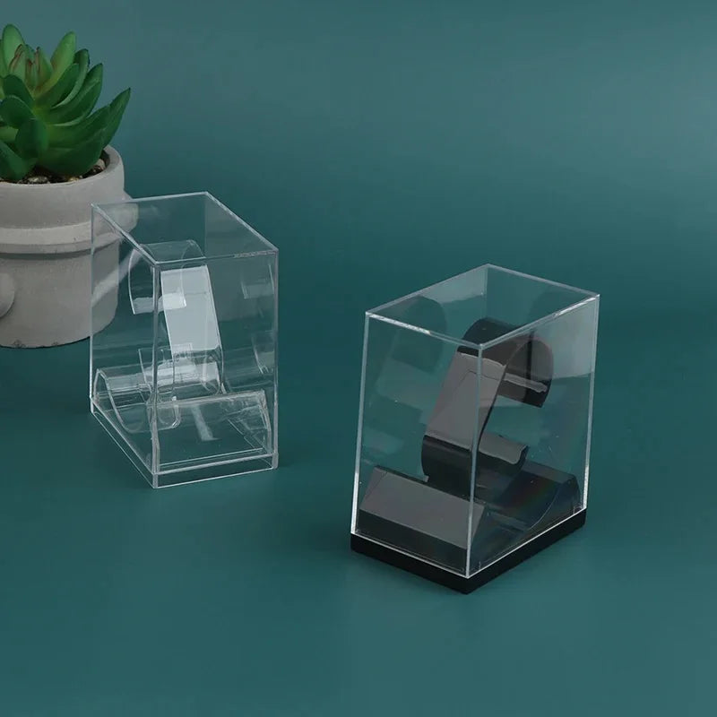 Transparent Plastic Watch Stand & Jewelry Display Box