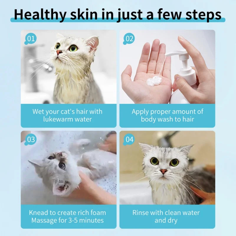 500ML Dogs And Cats Shampoo Deodorant Stay Fragrance Bathing Shower Gel Pet Shampoo Hair Cleaning Care Pets Supplies Oasis Select