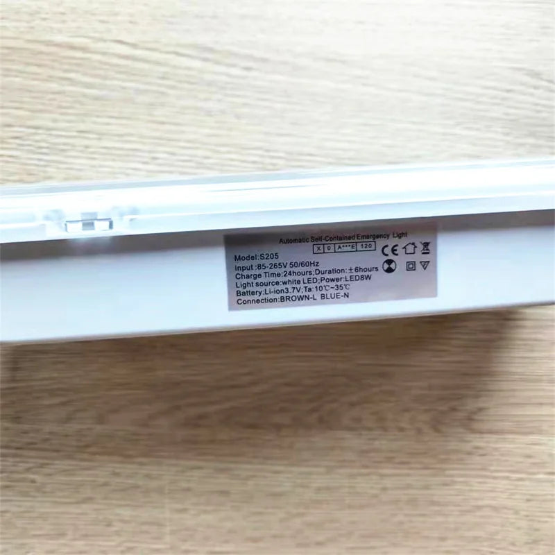 LED Emergency Light 3-Hr Backup 18650 Battery | AC85-265V