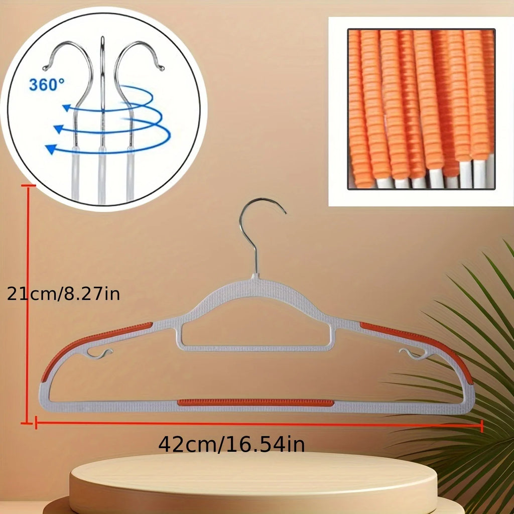30pcs Set of Non-slip Hangers Sturdy and Durable Rotating Hook Hangers Laundry Bathroom & Bedroom Clothes Hangers Organization Oasis Select