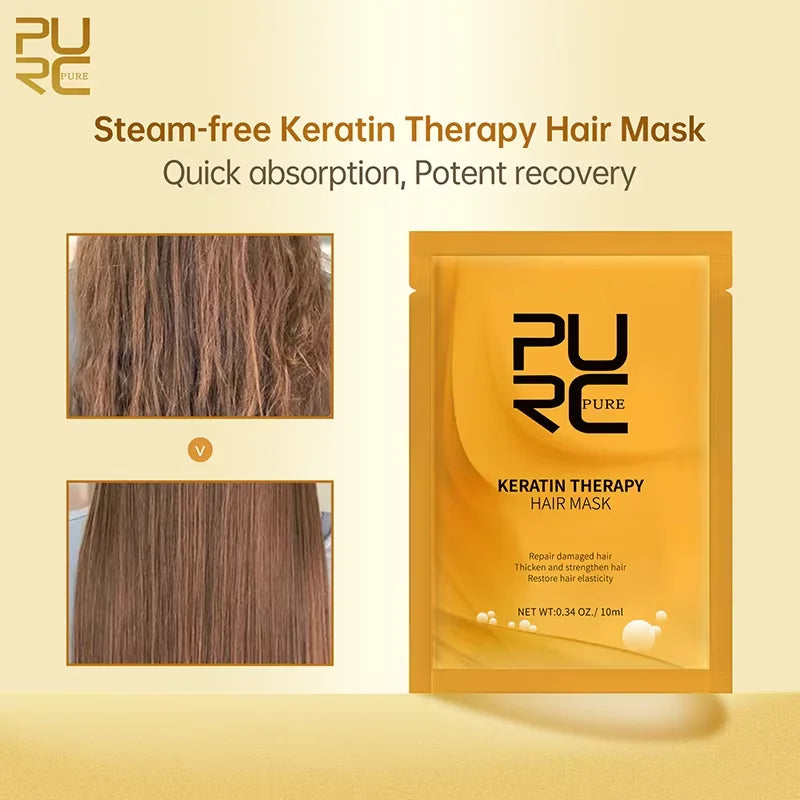 PURC Argan Oil Hair Mask Repair Damaged Frizz Masks Nourishing Smoothing Magic Hair Treatment Conditioner Hair Care Oasis Select 10ml