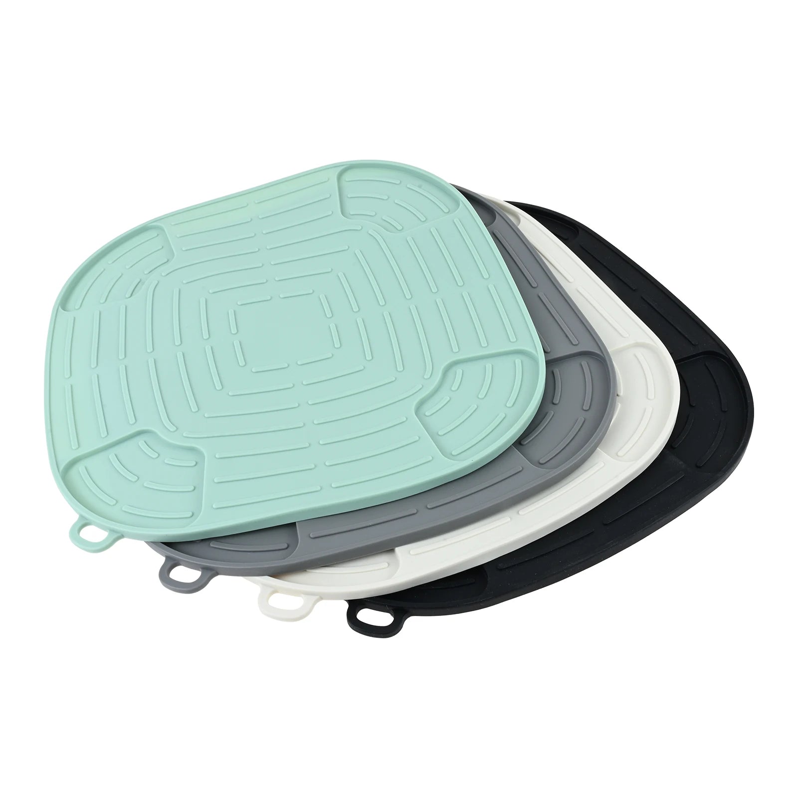 1Pc 10.23" Silicone Air Fryer Mat Heat Resistant 446°F for Ninja FN101GY Non-Slip Dishwasher Safe Countertop Protector Trivet Oasis Select