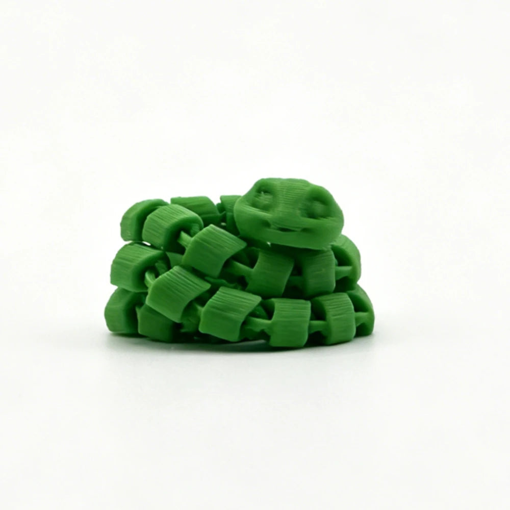 Mini 3D Printed Articulated Snake Toy Flexible Joints Simulated Animal Figurine Desk Decor Stress Relief Fully Articulated Joint Oasis Select