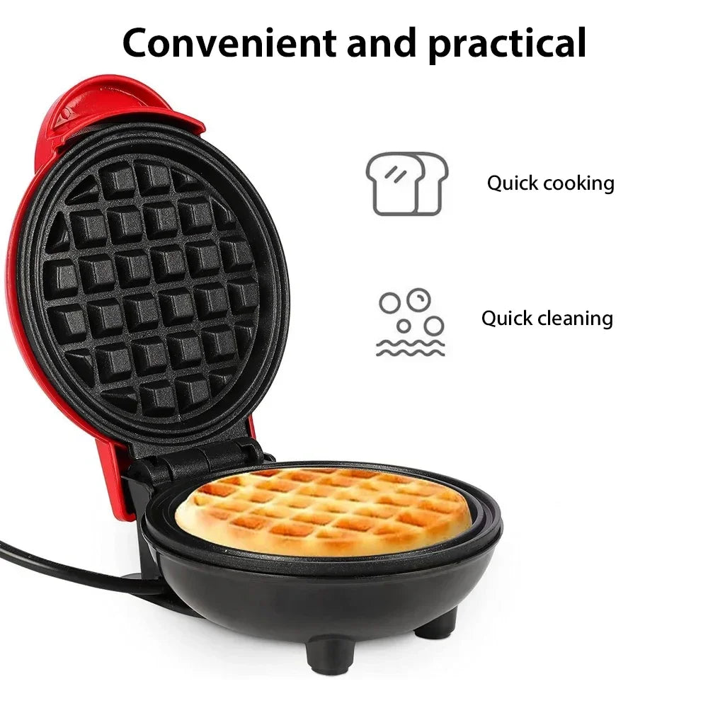 350W Mini Waffle Maker Electric Breakfast Maker Non Stick Pancake Bubble Egg Cake Oven Pan Eggette Machine Oasis Select