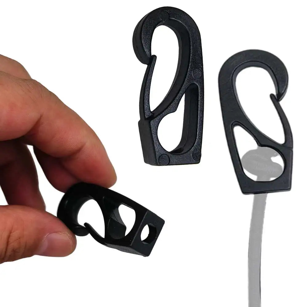 6pcs 10PCS Bungee Cord Nylon Snap Hook Ffor KAYAK Canoe Small Boats Secure FasteningTassel Tie Oasis Select
