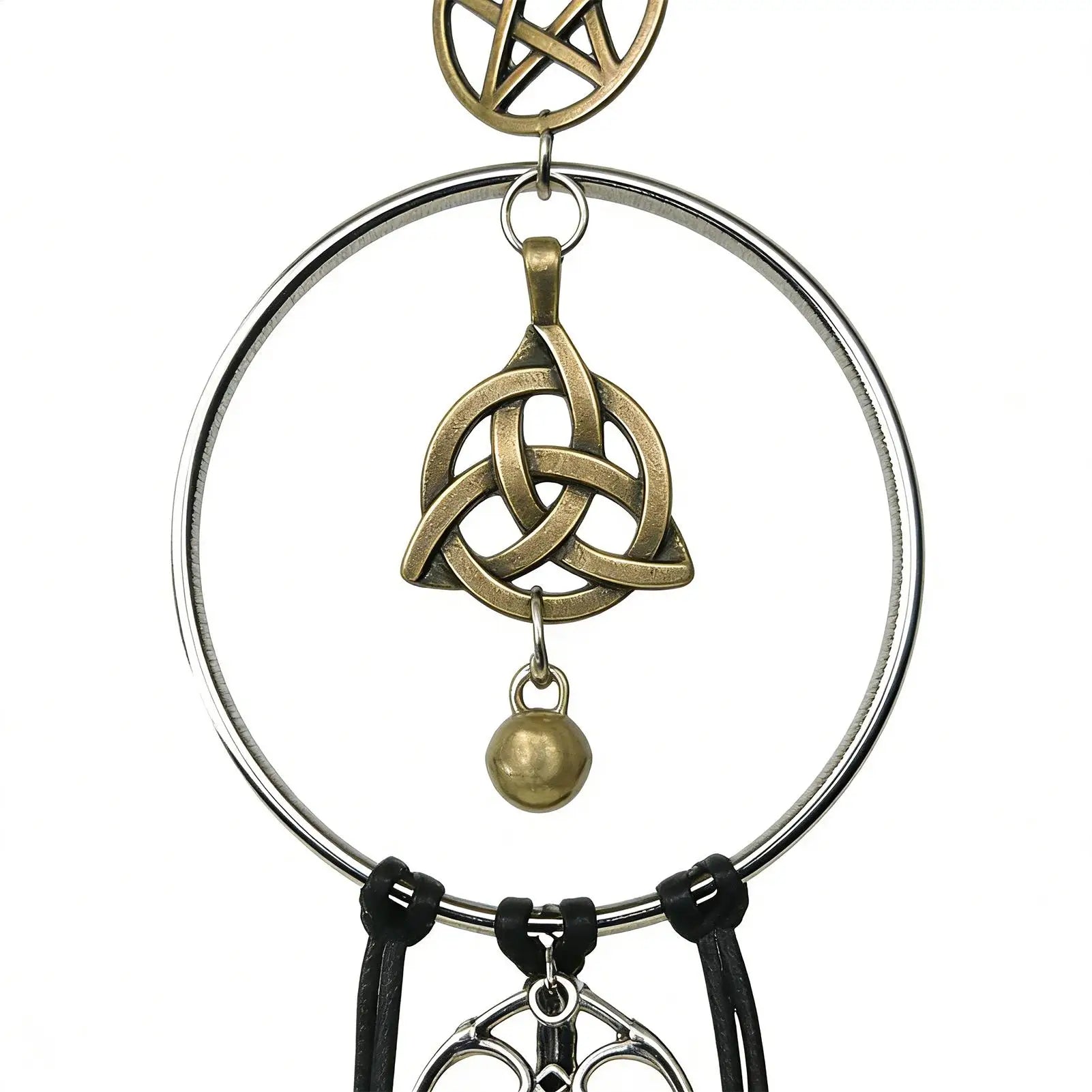 Magicals Witch Bells Wind Chimes Creative Window Ornament Hanging Pendant Handmade Hanging Witch Bells Window Door Decor Oasis Select