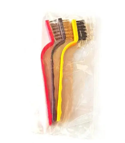3-Piece Wire Brush Set – Stainless Steel & Brass Cleaning Brushes Wire Brush Set Oasis Select ordinary 3pcs