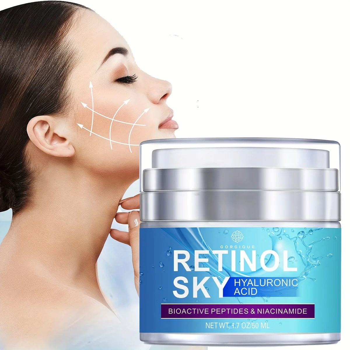 GORGIQUE Sky Night Cream – Hyaluronic Acid & Niacinamide 50ml
