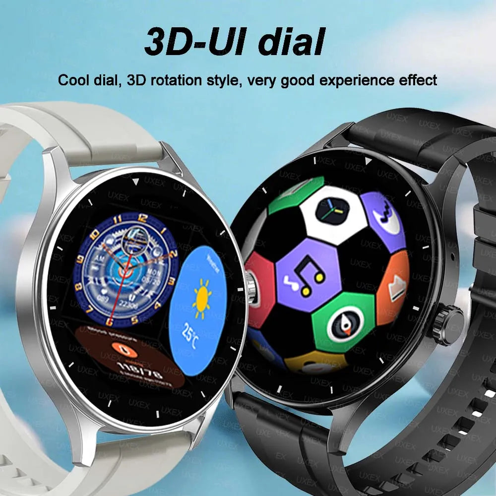 UXEX 1.55" Smart Watch – BT Calls, Fitness & Health Tracker