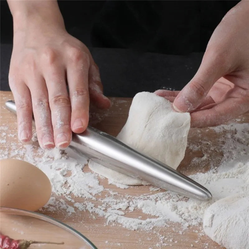 Stainless Steel Rolling Pin – Non-Stick Dough Roller for Baking Rolling Pin Oasis Select