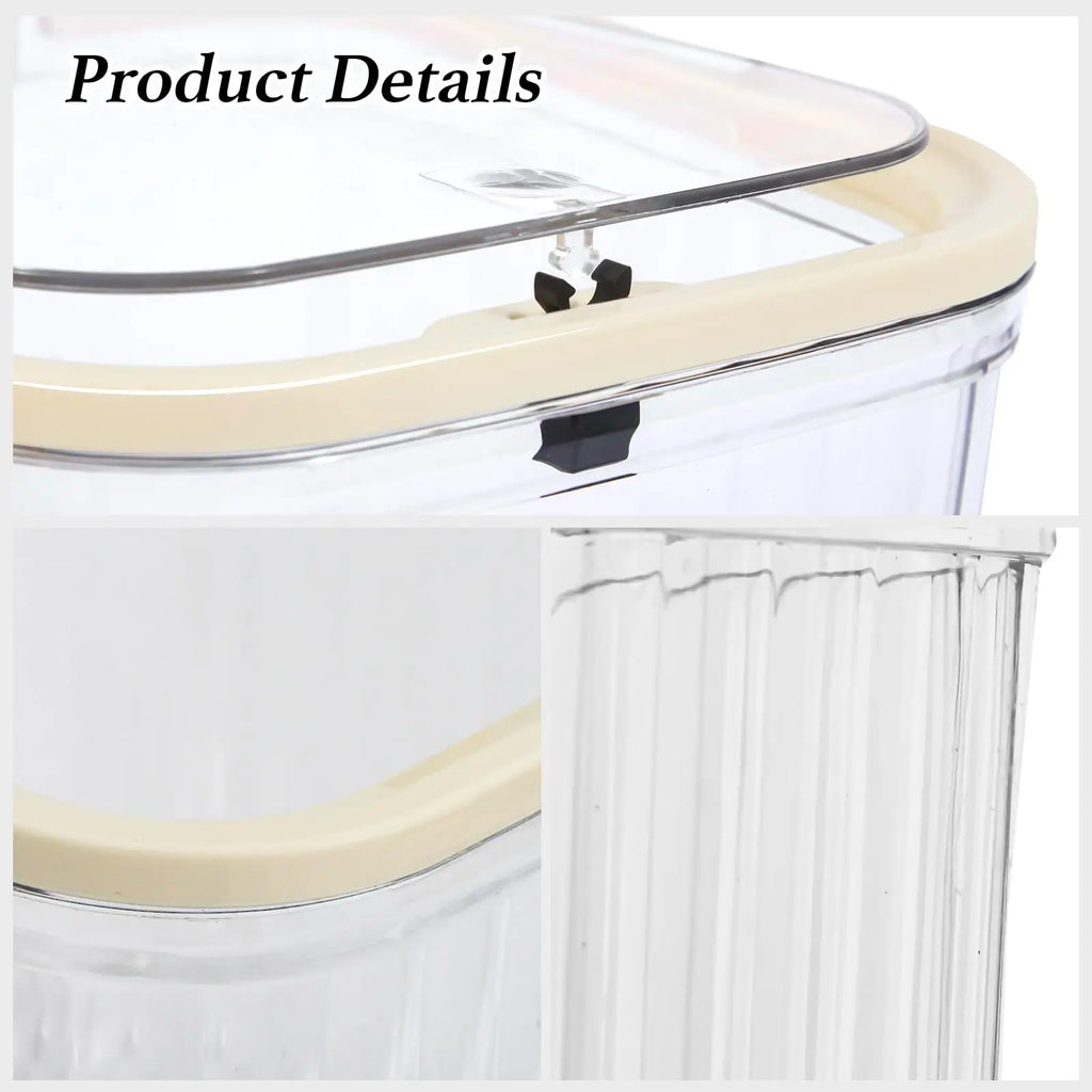 Clear Coffee Pod Holder with Lid, Coffee Pods Storage for Counter, Small Food Storage Organizer Bins, Clear Plastic Bins Oasis Select