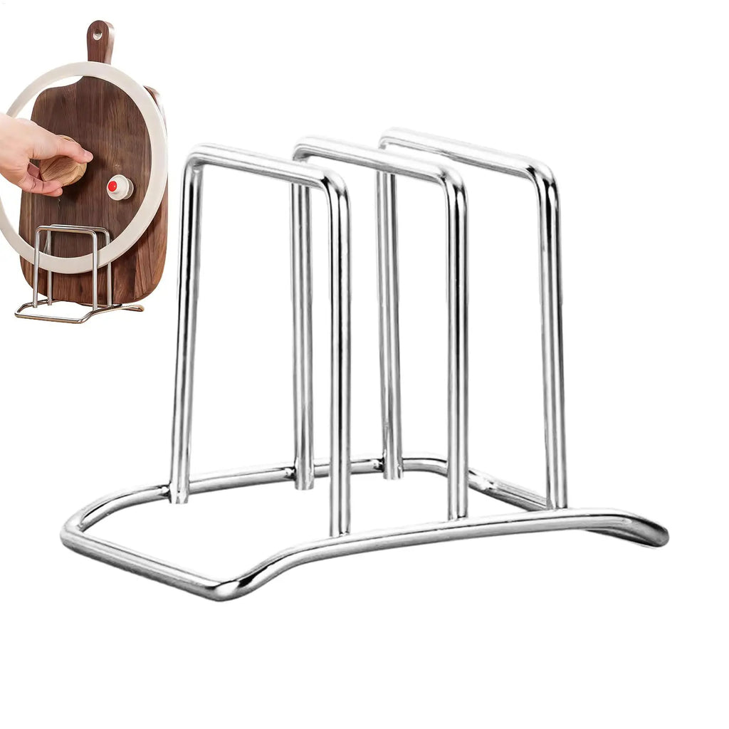 Cutting Board Holder Stand Stainless Steel Organizer Cookie Sheet Rack for Counter Pantry Cupboard Dishes Apartment Dormitory Oasis Select