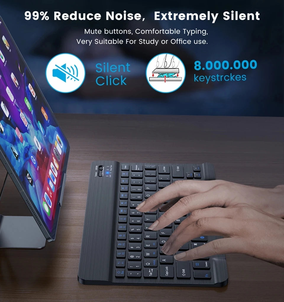Mini Bluetooth Keyboard – Spanish French Russian Korean AZERTY