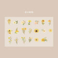40Pcs/Bag Aesthetic Flower Stickers Pack Fresh Plant Hand Account DIY Material Decorative Stationery Stickers for Party Favors Oasis Select Style5