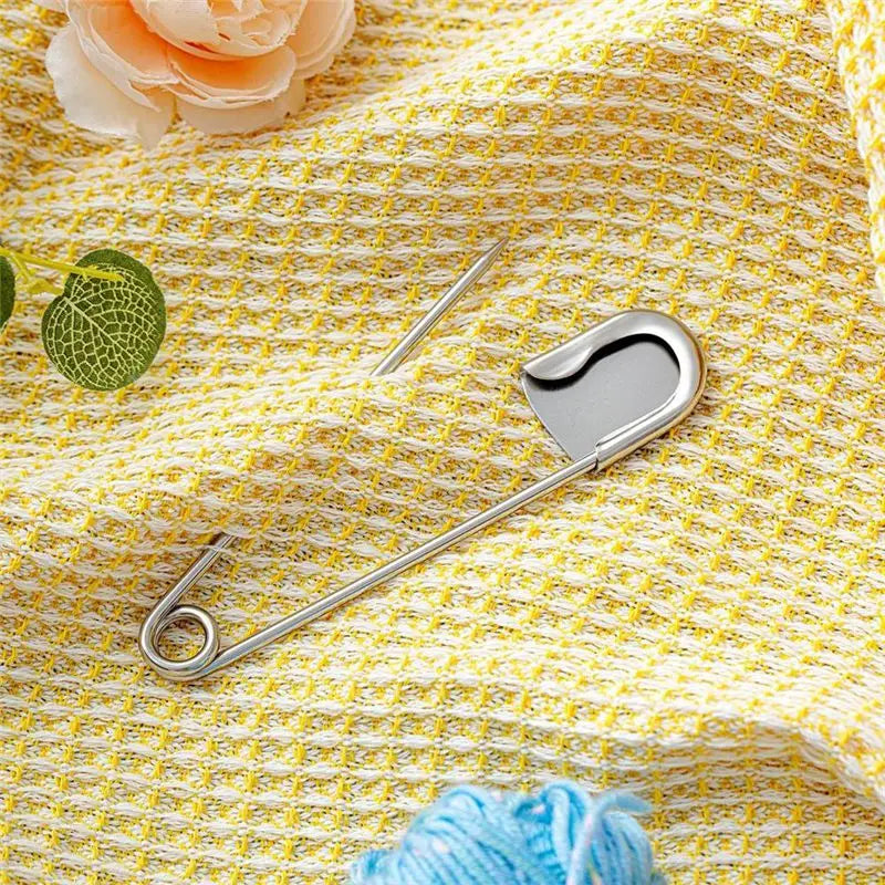 LIKE WISH 10 Pcs 5 Inch Jumbo Stainless Steel Pins Large Heavy Duty Huge Strong Laundry Pins For Upholstery Sewing Quilting Oasis Select