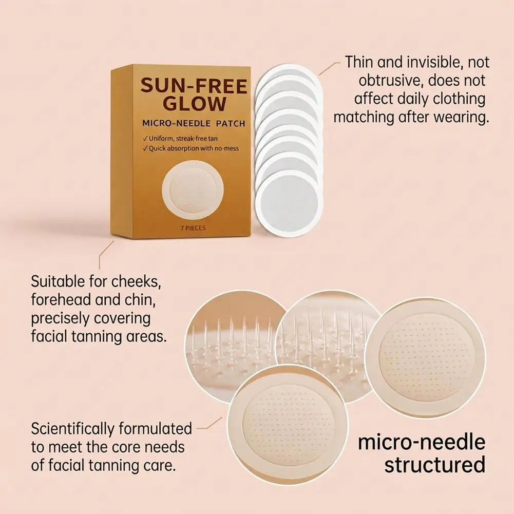 7PCS Sunless Patches Quickly Achieve a Natural Tanning Effect Safe Non-irritating Eliminating Uneven Color Body Care for Women Oasis Select