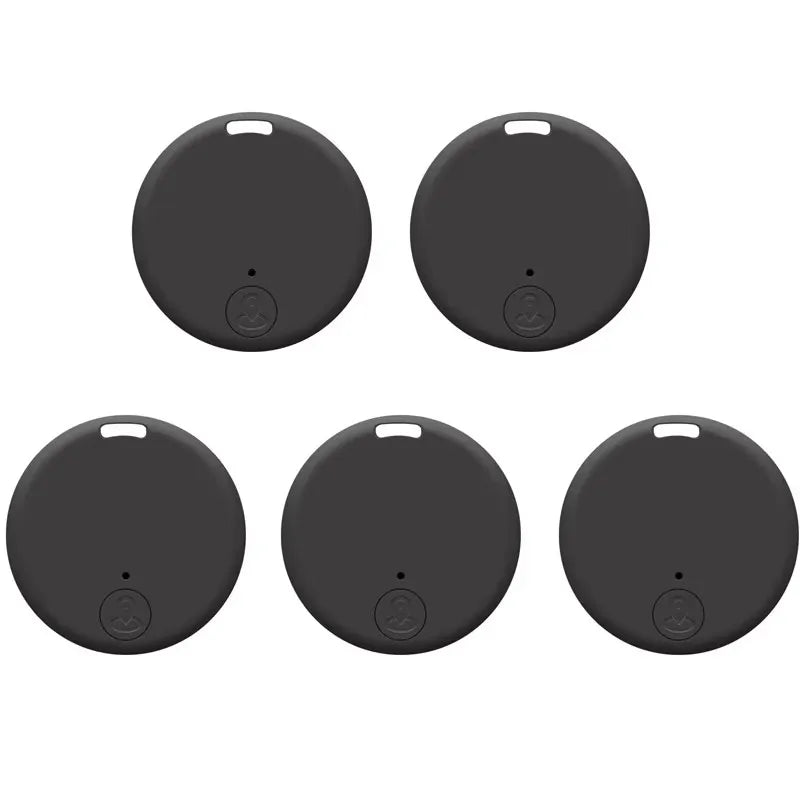 1/2/5pcs Mini GPS Wireless Bluetooth Anti-Lost Device Key Wallet Luggage Pet Kids Bag Smart Tracking Finder Locator Works Oasis Select 5pcs Black