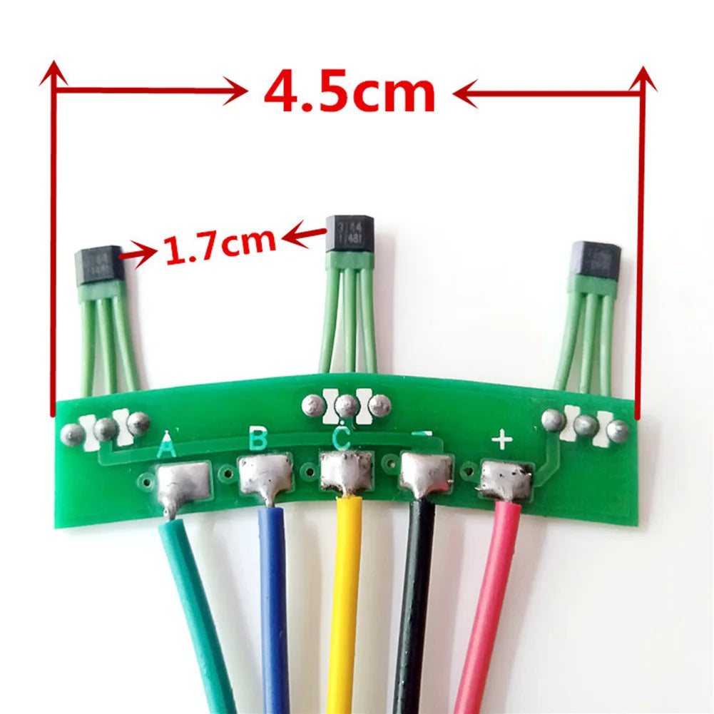 Electric Vehicle Hall Hall Sensor 10G 3144 3143 Cable Green Motor PCB Parts Board With 120 Degree Wires Electrical Panel Oasis Select