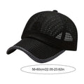 Mesh Baseball Caps Breathable Summer Caps Dad Hat Outdoor Fishing Hats for Men Women Outdoor Sports Hiking Walking sport Hats Oasis Select Black