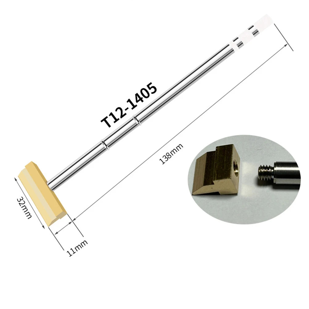 T12 Spade Soldering Iron Tip For FX-951 For FX-950 For FM-203 Soldering Stations Electric Soldering Iron Tips Welding Tools Oasis Select T12-1405