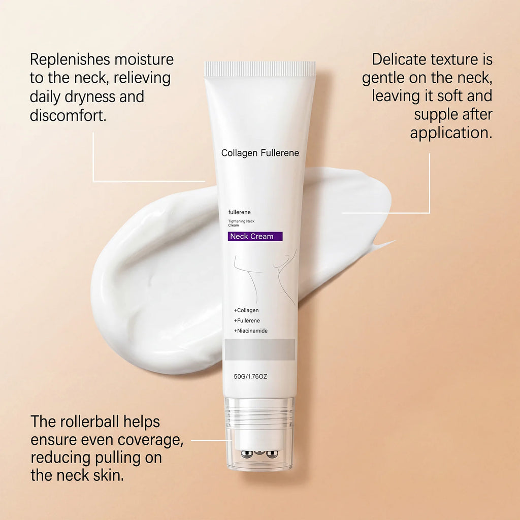 Collagen Neck Cream Reduce Neck Wrinkles Fine Lines Firming Lifting Neck Eliminate Double Chin Skincare Neck Lines Protein Cream Oasis Select