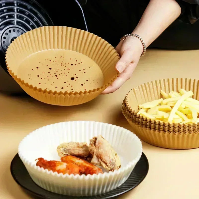Disposable Air Fryer Paper Non-Stick Kitchen Baking Airfryer Mat Oilproof Micro-wave Barbecue Pad Baking Paper Liner Accessories Oasis Select