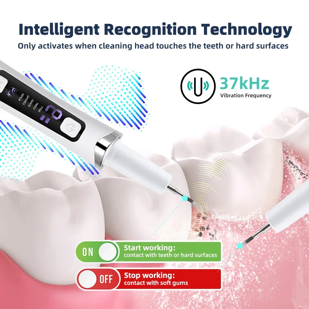 AFDEAL Ultrasonic Dental Scaler – 5 Modes, 9 Levels, LED