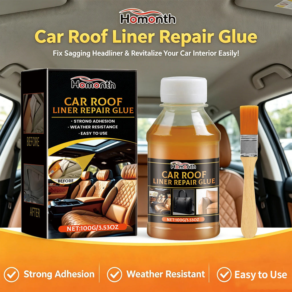 Car Roof Liner Adhesive Car Roof Fabric Glue Auto Front Rear Window Edge Sealing Strips Waterproof Dustproof Protector Oasis Select