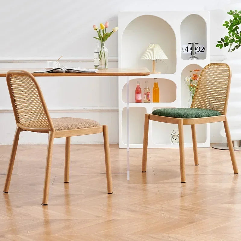 Multi-functional Backrest Chair Balcony Rattan Chair Household Dining Chair Outdoor Chair Homestay Leisure Chair Durable Oasis Select