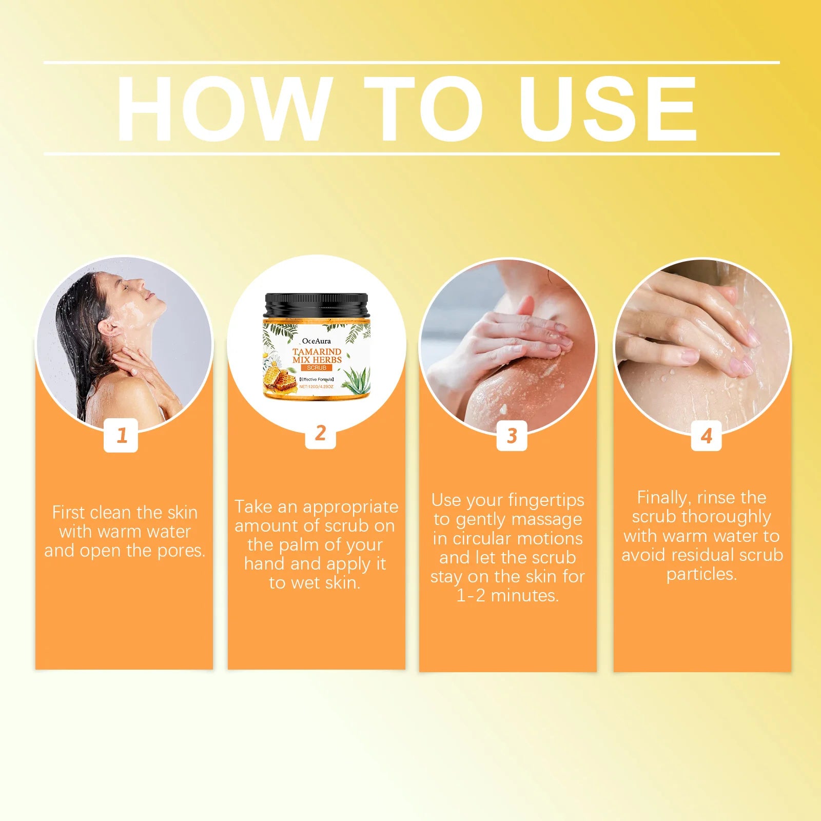 OceAura Body Scrub Cream – Exfoliate, Brighten & Smooth Skin Body Scrub Cream Oasis Select