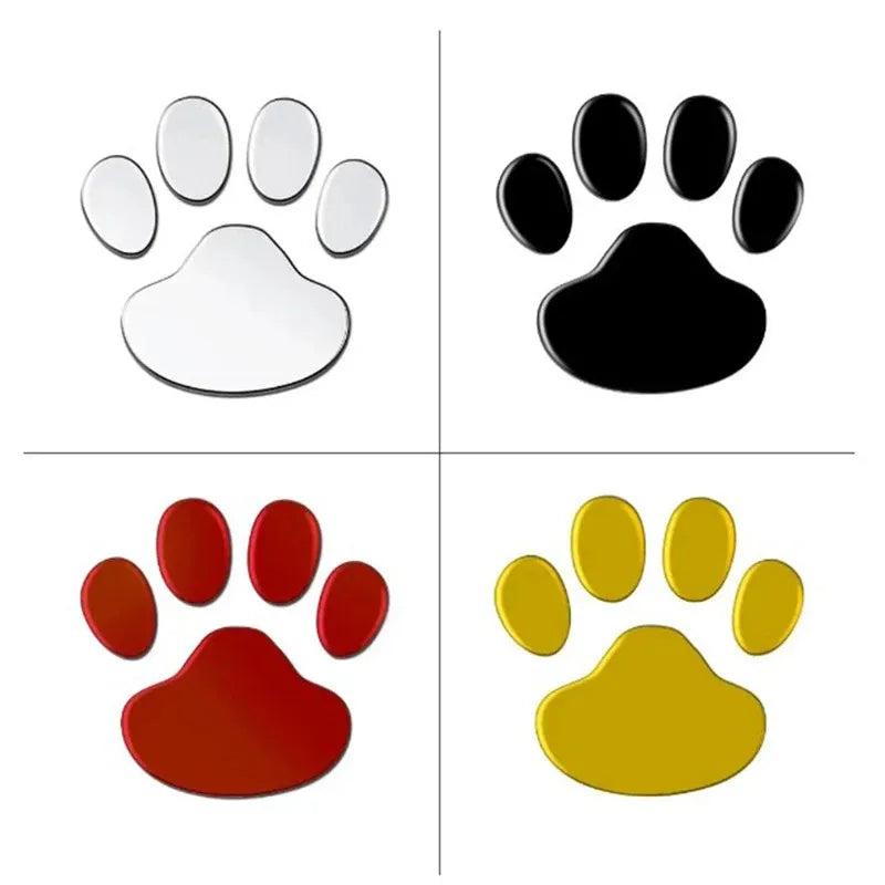 1/2/3/4pairs Door Mirror Cat Dog Footprint Puppy Claw Car Stickers Footprint Sticker Windshield Decals Bumper Car Window Decals Oasis Select