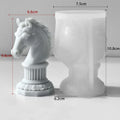 3D Horse Head Silicone Mold DIY Aromatherapy Candle Silicone Mould Horse Roman Column Ornament Epoxy Resin Molds Home Decor Oasis Select Style 3