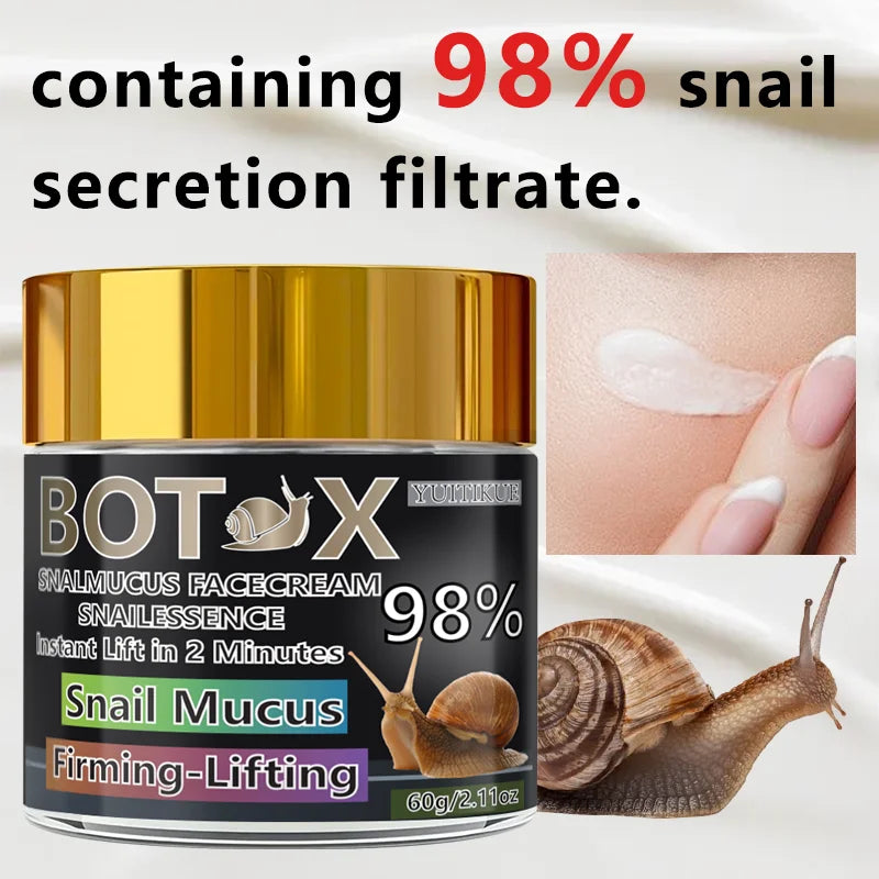 YUITIKUE 98% Snail Mucus Cream – Instant Lift & Firming 60g