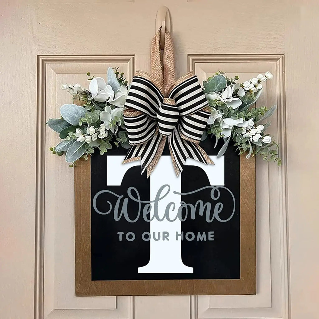26-letter Personalized Front Door Decoration Door Hangings Layout Props Wooden Crafts Pendants Oasis Select