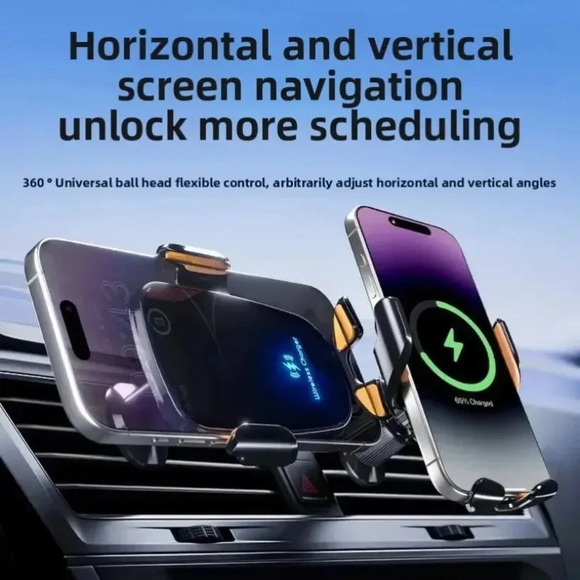 15W Wireless Car Charger Air Vent Car Phone Holder For iPhone Samsung Xiaomi Car accessories Fast Charger Stand Oasis Select