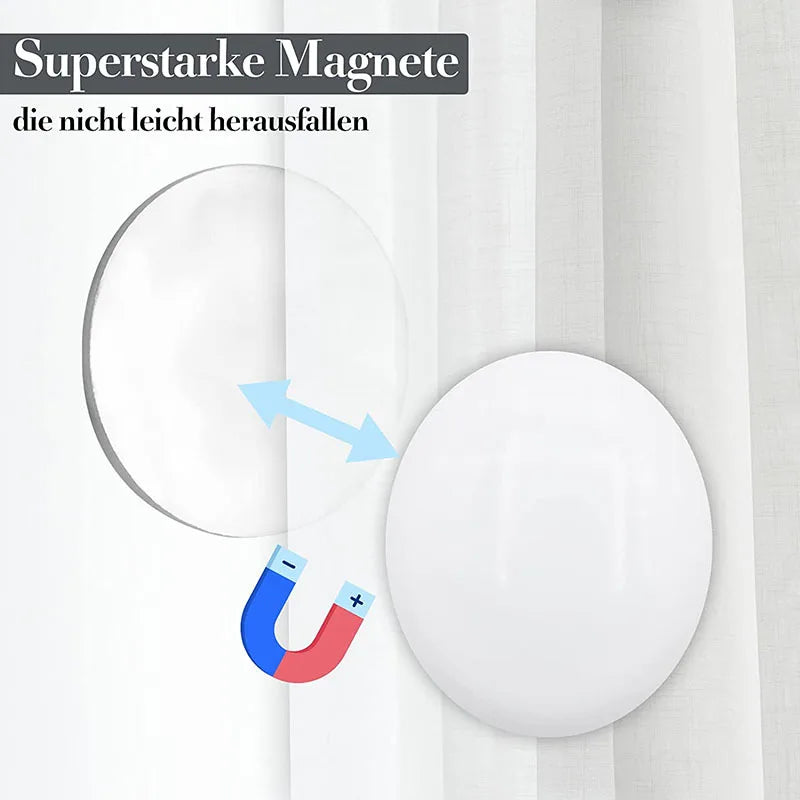 Magnetic Shower Curtain Weights – Rustproof Silicone Covered