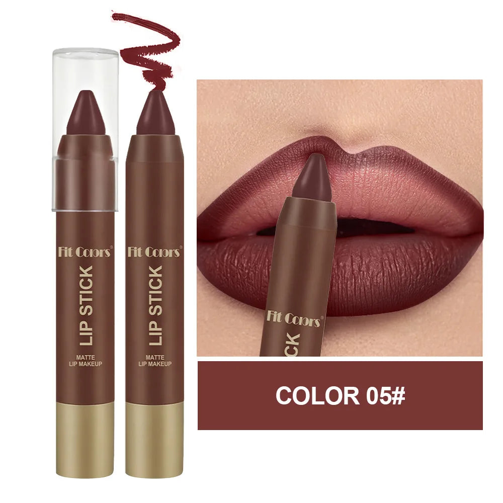 Fit Colors Velvet Matte Lip Liner Pen – Waterproof, 6 Shades