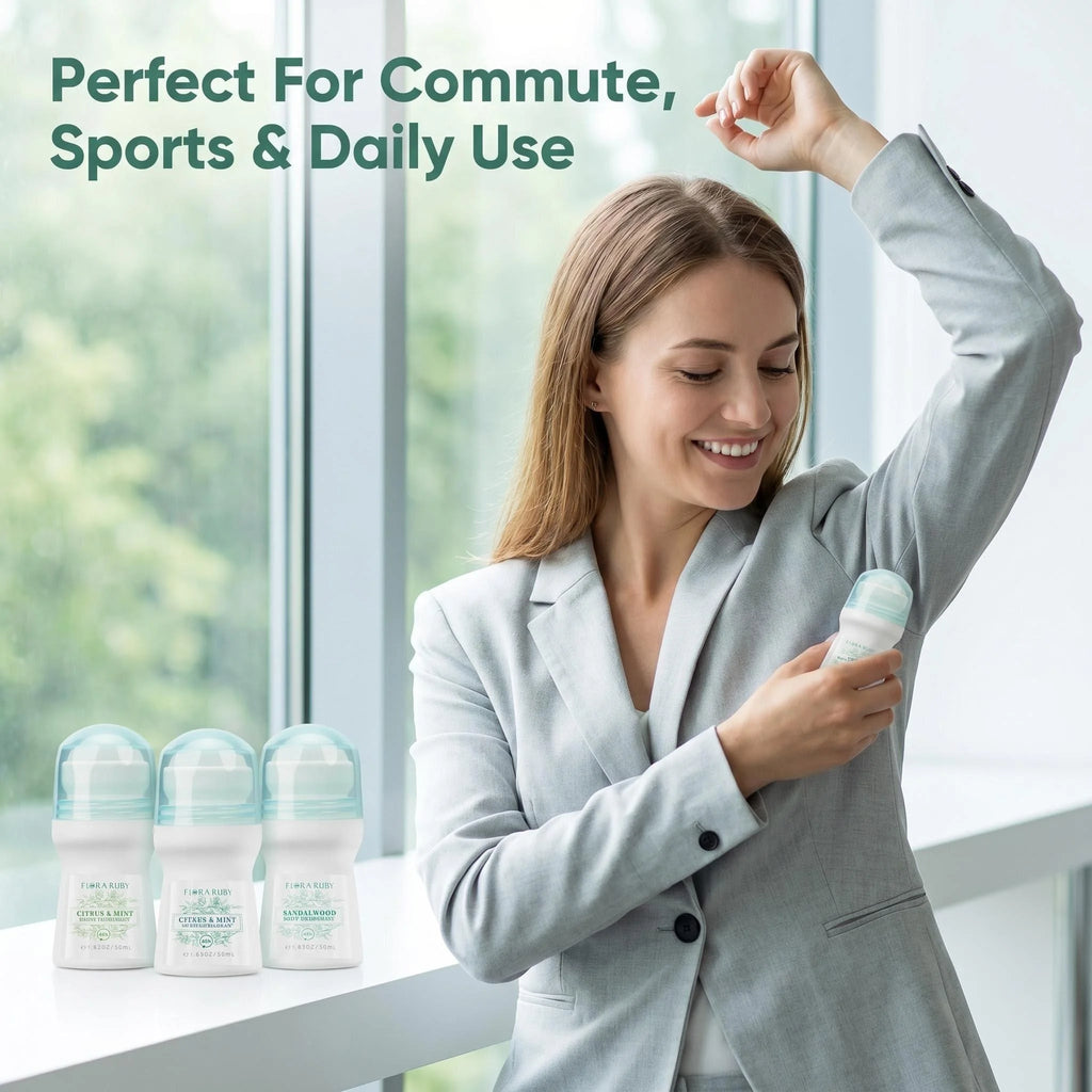1 PC deodorant roll on, each 50ml, easy to carry and use, 4 frangrance can choose, long lasting fragrance, fresh all day Oasis Select