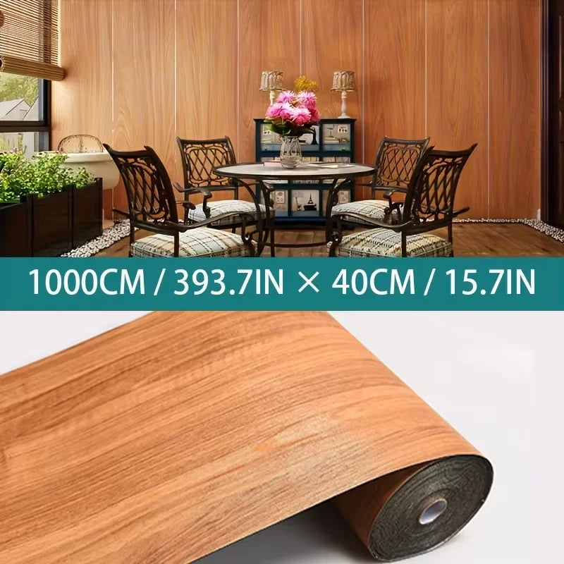 Wood Grain Self-Adhesive 40cm Wide Moisture-Proof And Stain-Resistant Background Wall Bedroom Kitchen And Floor Stickers. Oasis Select D 40cmX3m