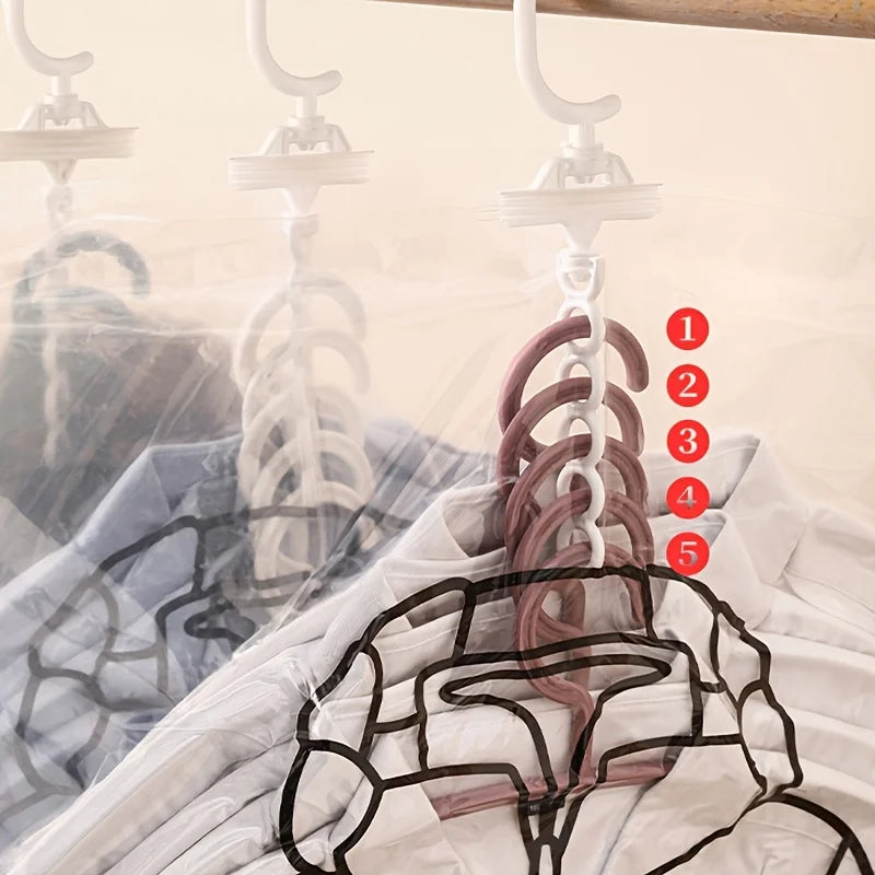 1PC 5 Hooks, Oversized Hanging Vacuum Compression Storage Bag, Thickened Sorting Bag, Clothing Protection and Space Saving Oasis Select