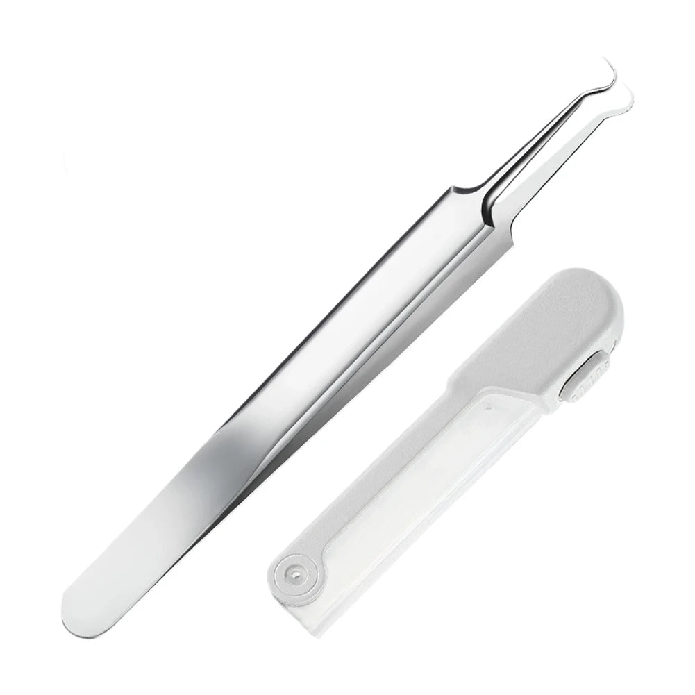 Professional Blackhead Tweezers Beauty Care Stainless Steel Comedones Extractor Acne Removal Tools With Light Oasis Select