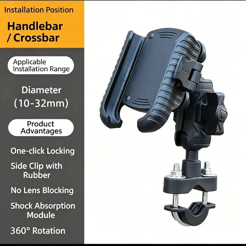 Universal Shockproof Phone Holder For Bike Motorcycle Handlebar Bicycle Mount Bracket For Road Mountain Riding Bike Oasis Select A2