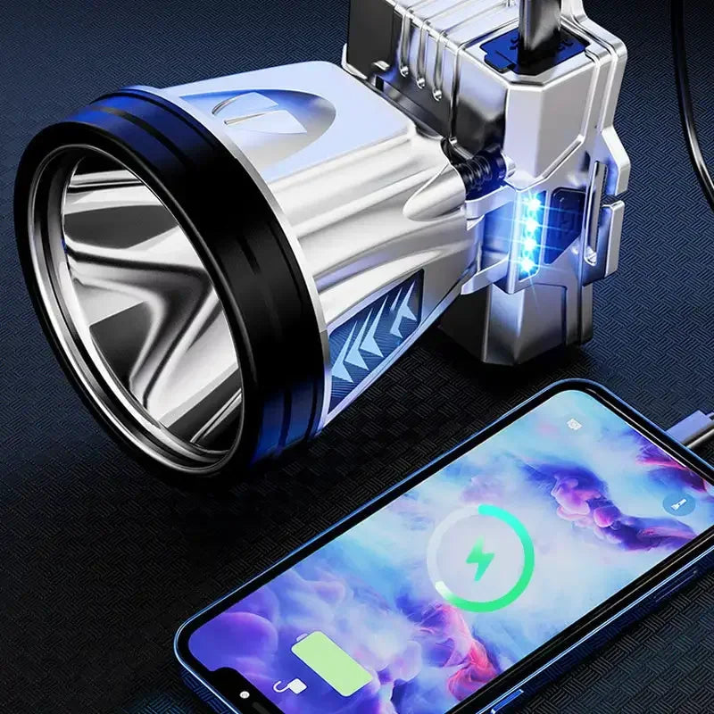Super Bright LED Rechargeable High-power Headlights High Brightness Emergency Charging Outdoor Head Flashlight Fishing Lamp Oasis Select