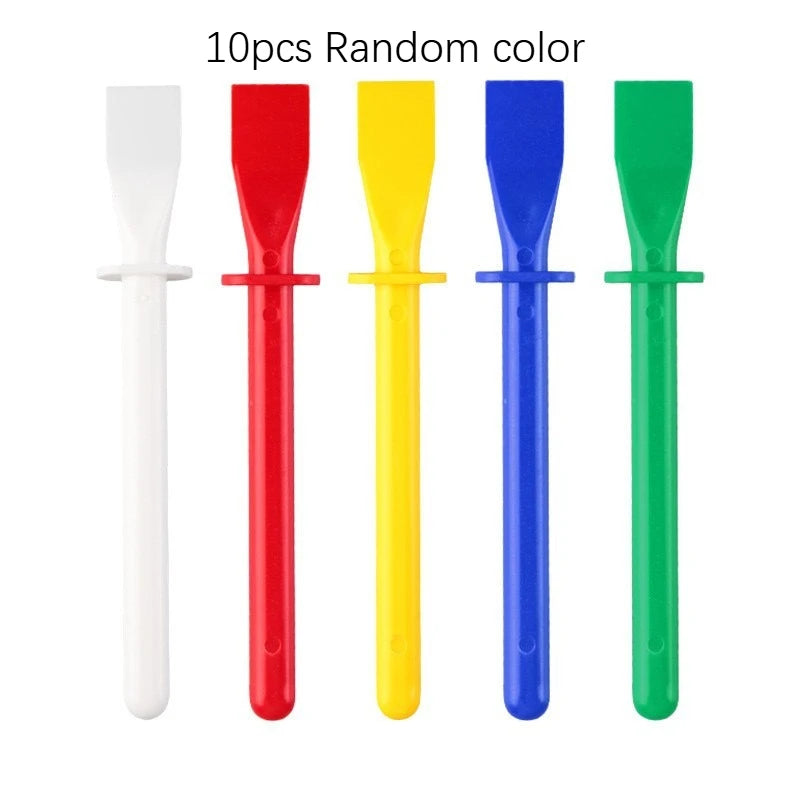 10/20pcs Glue Spreaders,Polypropylene Glue Smear Sticks Applicator, Painting Scrapers For Handmade DIY Art Leather Craft Tool Oasis Select 11.5cm 10pcs color random